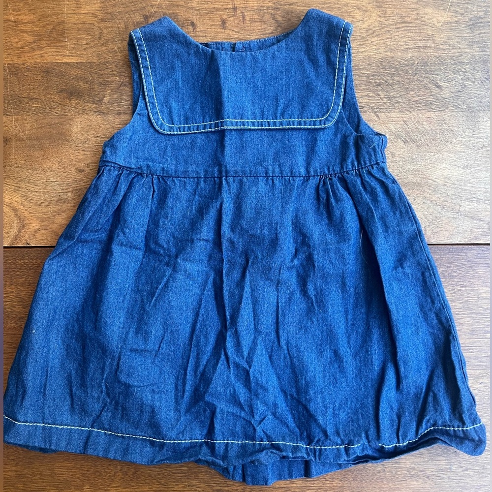 Jacadi Paris - dark denim dress 12 months
